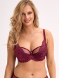 Biustonosz półusztywniany Semi Soft Gaia BS 1313 Jovana - kolor bordowy, półusztywniane