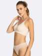 Biustonosz bez fiszbin TOP Julimex Simple BRA S-XL - kolor beżowy