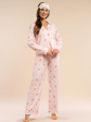 Piżama Belle Reverie MK 39 Rose Devotion S-L Rozpinana