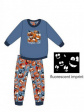 piżama boy kids 976/123 pumpkin - kolor jeans