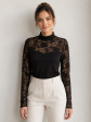 Bluzka Celesta S-XL - kolor czarny, bluzki