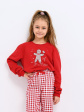 Piżama Sensis Hazel Kids Girls Christmas 110-128 - kolor czerwony, dziewczęce