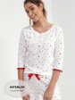 piżama damska 995 3/4 r r.2xl - kolor serduszka/ekri