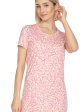Koszula Damska 123 - kolor różowy, krótki rękaw
