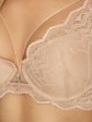 Biustonosz Valentine PUSH-UP - kolor ciemny beżowy, push up
