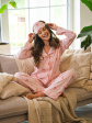 Piżama Belle Reverie MK 39 Rose Devotion S-L Rozpinana, rozpinana do szpitala