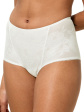 Triumph 10207231 Wild Rose Sensation Maxi Majtki Wysokie Figi - kolor 00gz-silk white