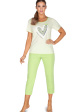 piżama damska 630a - kolor zielony