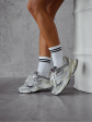 Skarpety Milena 0200-184 Dwa Paski 37-41 - kolor biały, skarpety bawełniane