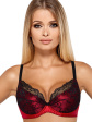 Catherine Iv BRA PUSH-UP - kolor red-black, push up