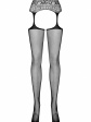 Garter Stockings S307 - kolor czarny