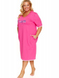 Nap Różowa Koszula Nocna Plus Size