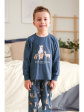 Nap Granatowa Dziecięca Piżama W Zwierzątka - Unisex, piżamy