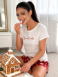 piżama damska cookie short