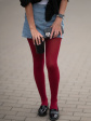 Rajstopy Agata Cotton - kolor bordo