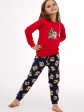 Piżama Cornette Kids Girl 594/186 Teddy Christmas 86-128