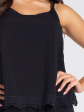 Koszulka Gatta 42674 Cami Estelle S-XL - kolor black, ramiączko