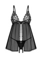 komplet babydoll blomentis - kolor black