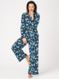 Piżama KEY LNS 533 B26 S-XL Rozpinana - kolor granatowy, rozpinana do szpitala