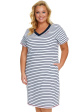 Nap Koszula Nocna Plus Size W Paseczki, podkoszulki
