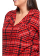 Piżama Damska Flanelowa Plus Size PDD7200-002 - AW2024/25, piżamy