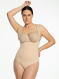 Seamless Body Open Bust 419 - kolor beżowy, body i gorsety