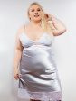 Halka Plus Size - kolor srebrny, ramiączko