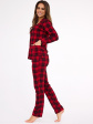 piżama damska 482/423 tracy - kolor czerwony