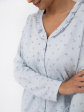 Piżama Sensis Lucille II S-XL - kolor gołębi, rozpinana do szpitala