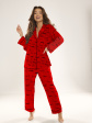 piżama madeleine 718 - kolor czerwony