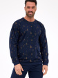 piżama cornette 457/299 night 3 christmas s-2xl męska - kolor granatowy