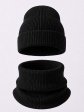 Zestaw Zimowy Dz003 Damski Czapka + Komin - kolor czarny