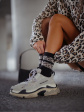 Skarpety Milena 0200-127 Dwa Cętkowane Paski 37-41 - kolor czarny