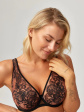 stanik soft bralette azal skarlet - kolor czarny