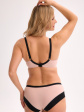 Biustonosz półusztywniany SEMI-SOFT Ivana BSO 1327 CZARNO-RÓŻOWY, półusztywniane