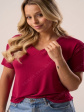 bluzka serina bordowy