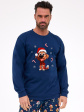 Piżama Cornette 115/294 Dog Christmas S-2XL Męska, długi rękaw