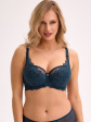 Biustonosz półusztywniany Semi Soft Gaia BS 1228 Isla Niebieski - kolor niebieski, półusztywniane