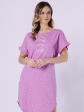 Koszula Leveza 1716 Rena M-2XL - kolor magenta, krótki rękaw