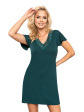 Koszula nocna damska Donna Tissi 201 S-2XL - kolor green, krótki rękaw