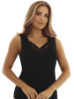 Koszulka Emili Mindy 2XL-3XL - kolor czarny, ramiączko