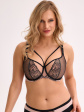 Biustonosz miękki Soft Gaia BS 1328 Rina - kolor czarny-różowy, miękkie
