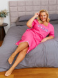 Nap Różowa Koszula Nocna Plus Size, podkoszulki