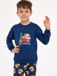piżama cornette kids boy 593/172 teddy 2 christmas 86-128 - kolor granatowy