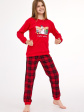 Piżama Cornette Young Girl 592/185 Christmas 134-164
