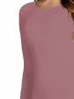 koszulka z wiskozy na długi rękaw babell manati - kolor róż