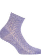 skarpetki bawełniane ażurowe - kolor violet