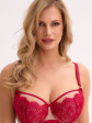 Biustonosz półusztywniany SEMI-SOFT Aina BSO 1273 CZERWONY-MOKKA