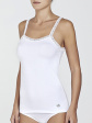 Koszulka Pierre Cardin PC Camelia - kolor bianco, ramiączko