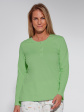 Piżama Cornette 771/371 Debbie S-2XL Damska - kolor zielony-ecri, długi rękaw